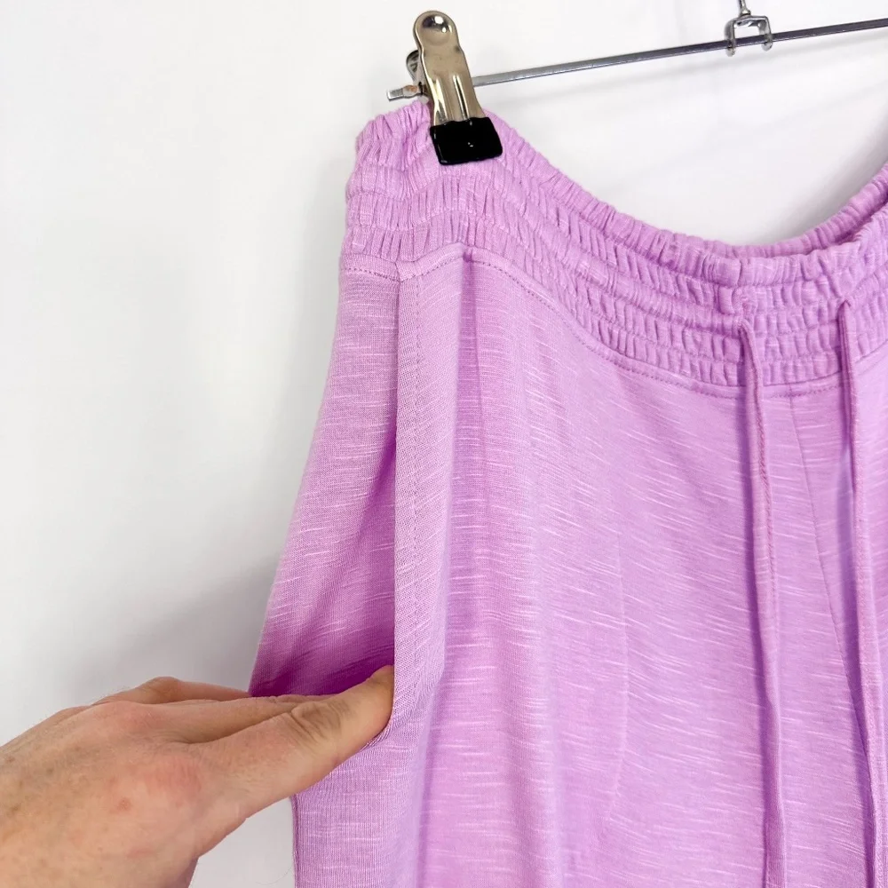 Soma Purple Embroidered Lace Cropped Pajama Pants - Picture 2 of 6